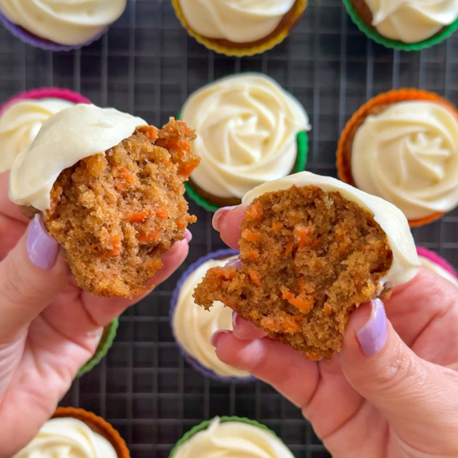 Carrot Cake Baking Mix Cupcakes