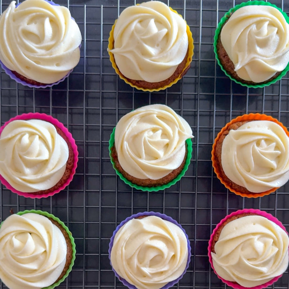 Carrot Cake Cupcakes Iced
