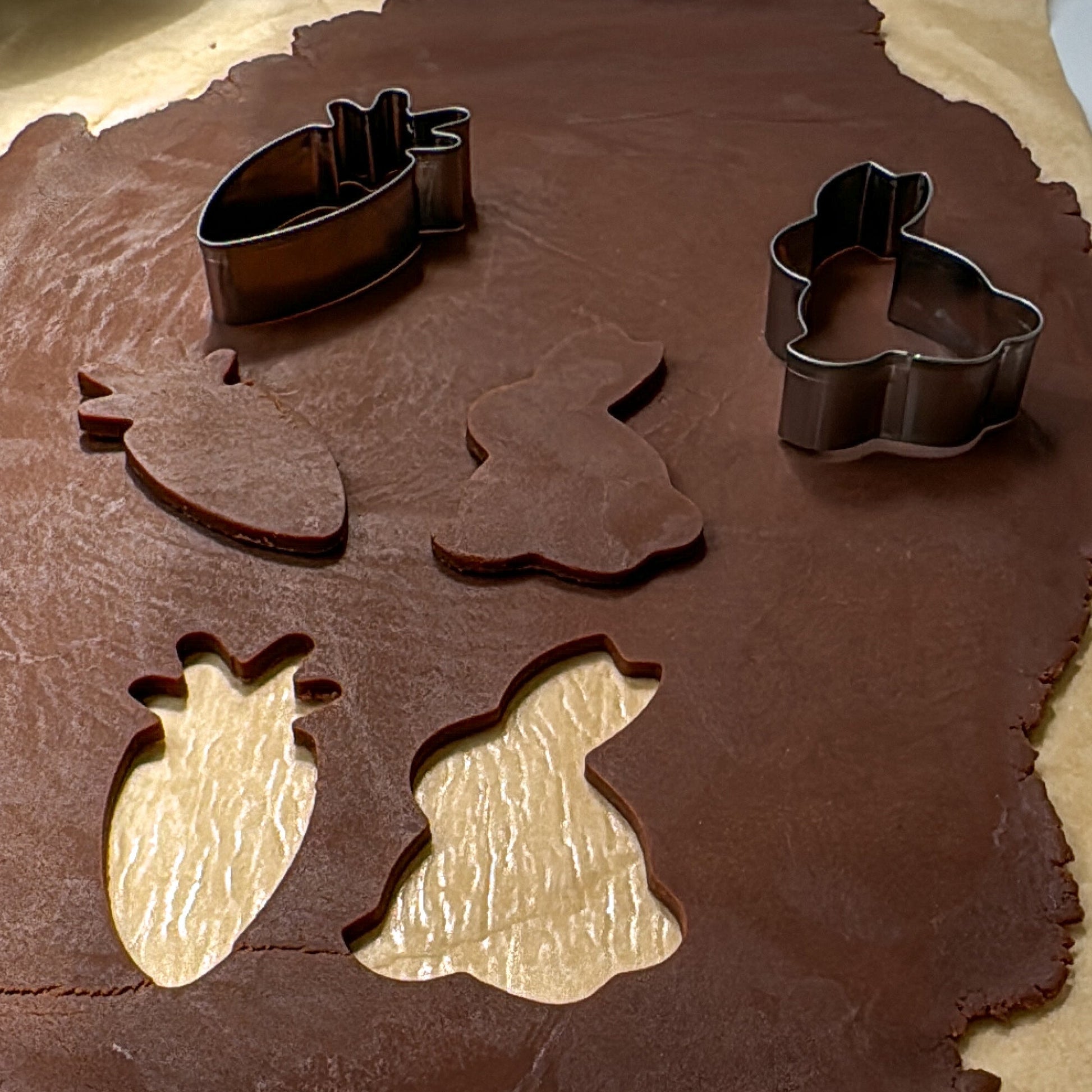 Easter Cookie Cutters Chocolate Shortbread