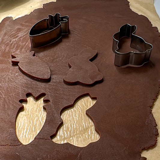 Easter Cookie Cutters Chocolate Shortbread