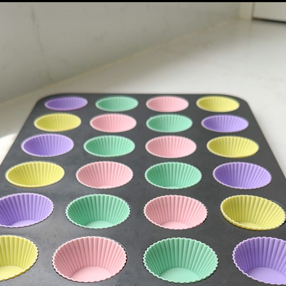 Mini Pastel Cupcake Mould's