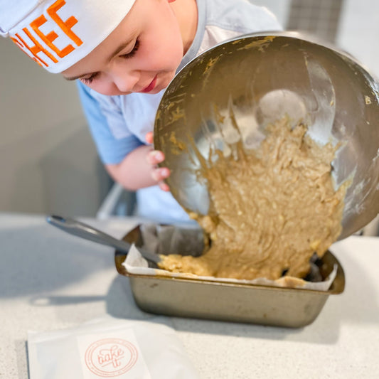 Kids Baking Banana Bread