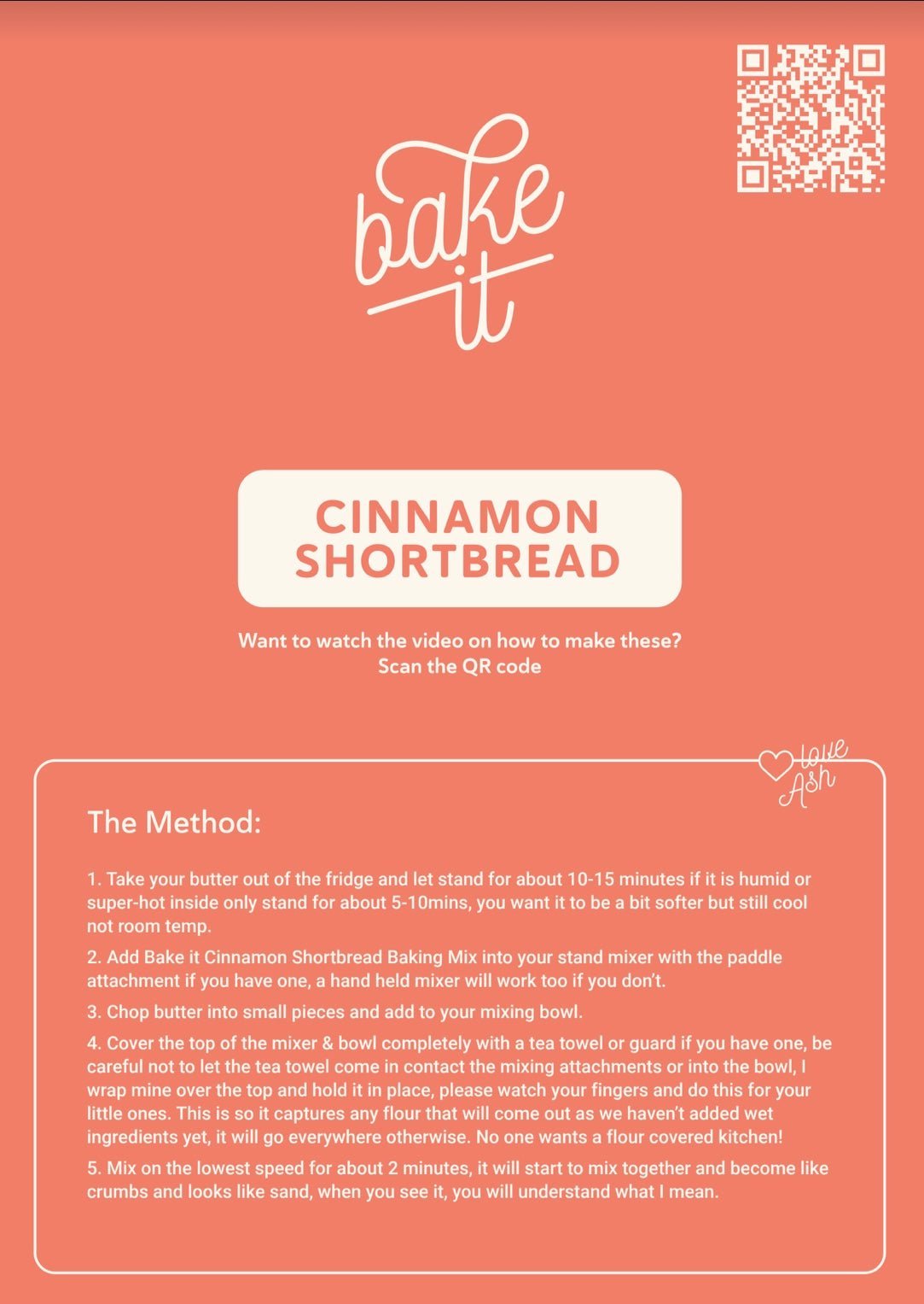 Cinnamon Shortbread Cookies Baking Mix - Bake it by Giovannellis