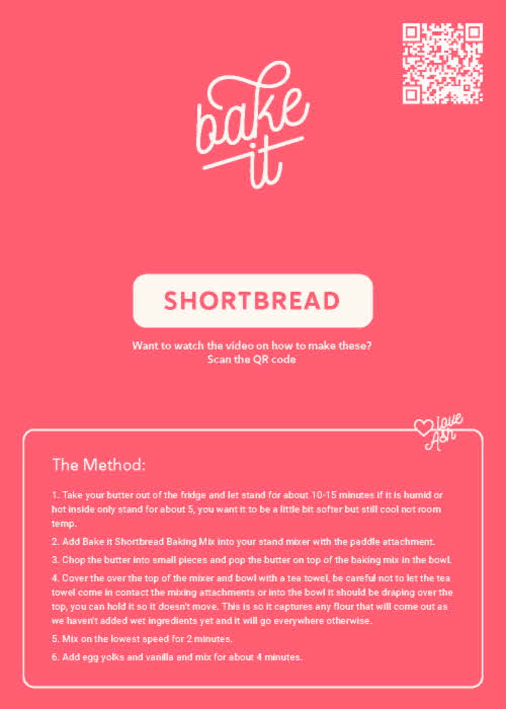 Shortbread Cookies Baking Mix - Bake it by Giovannellis