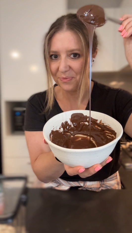 Quick melted chocolate in the microwave