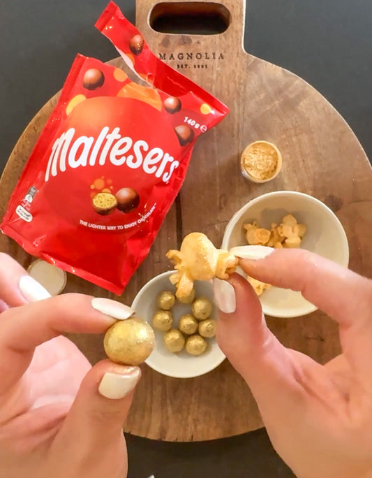 DIY Edible Gold Decorations for Christmas Baking