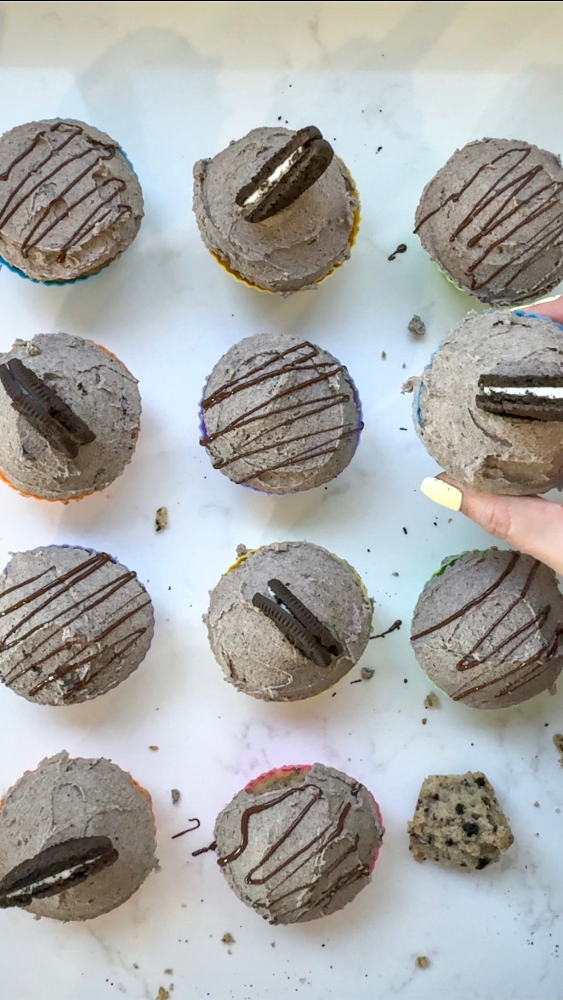Cookies & Cream Cupcakes Using Our Vanilla Cupcake Baking Mix
